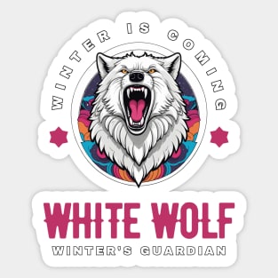 White Wolf Sticker